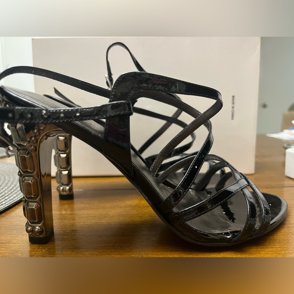 Brand: Nine West, Size: 7, Color: Black with jewels